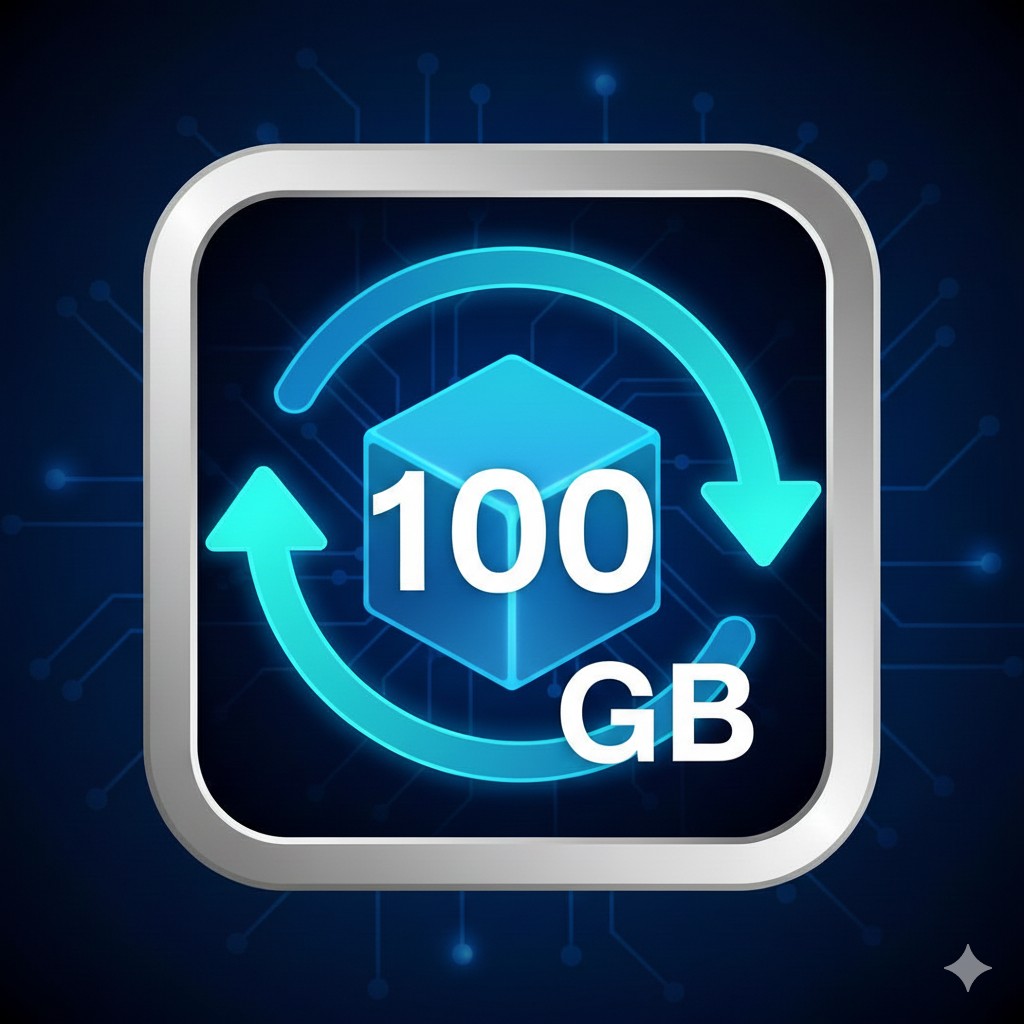 100GB Storage